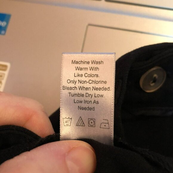 Coldwater Creek Size 8 Black Straight Wide Leg Flat Front Career Dress Pants - Picture 10 of 10